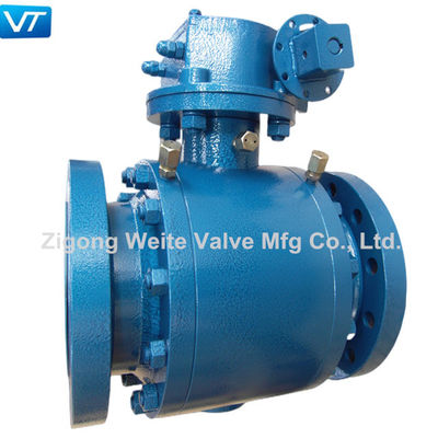 ποιότητας  6" 300LB Trunnion Mounted Ball Valve Electric ASME B16.34 Ball Valve εργοστάσιο
