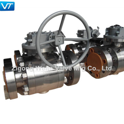 ποιότητας  1500LB F316 Stainless Steel Flanged Ball Valve Gearbox Actuator 4 Inch F316 Ball Valve εργοστάσιο