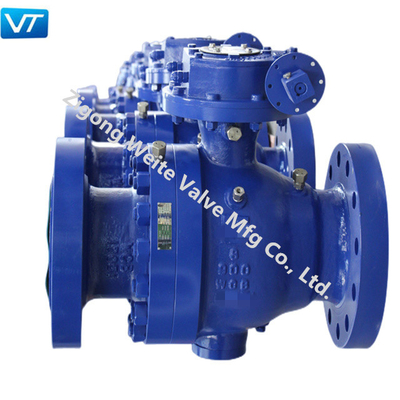 Κατηγορία 900 τοποθετημένη Trunnion βαλβίδα σφαιρών 8» κατηγορία 900 χάλυβα άνθρακα WCB βαλβίδα σφαιρών