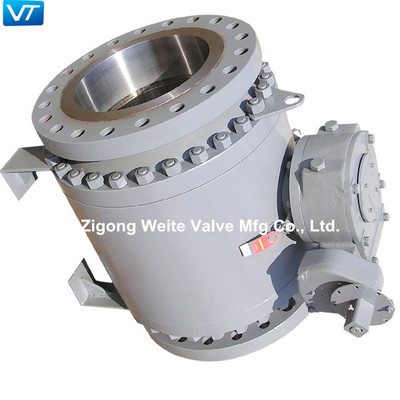 Σφυρηλατημένη 10» Trunnion βαλβίδων API 6D πετρελαιαγωγών βαλβίδα σφαιρών τύπων